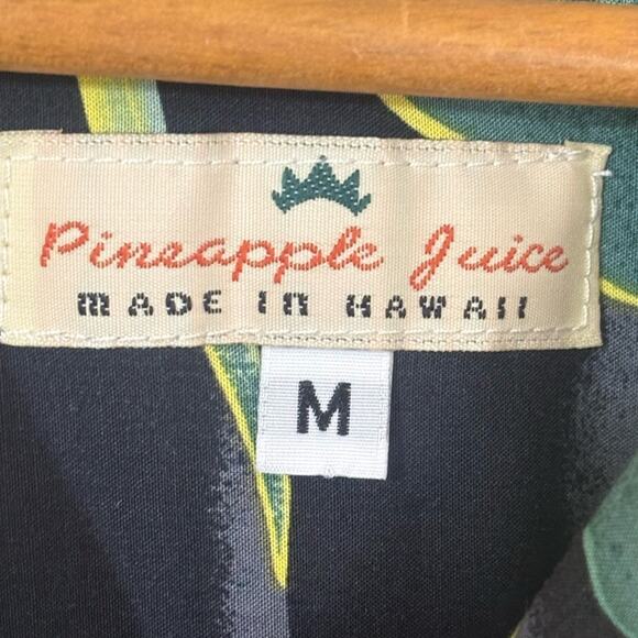 Rare Vintage Pineapple Juice 100% Rayon Dragonfruit Floral Made in Hawaii Medium - Picture 2 of 8